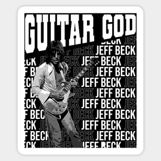 Jeff Beck // Guitar god // 80s Sticker